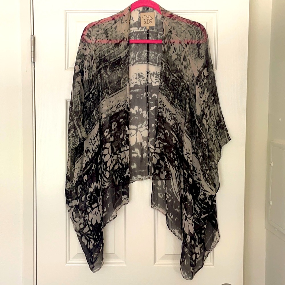 Chaser crepe 3/4 slv kimono